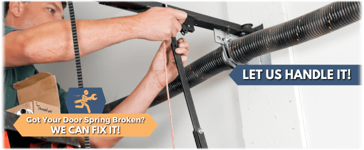 Broken Garage Door Spring Dix Hills NY